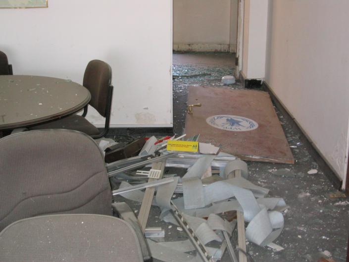 Khaled's office bombed in 2003